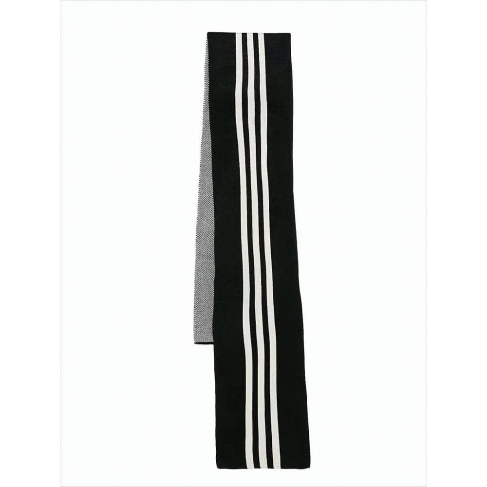 Y-3 Knitted Black Scarf